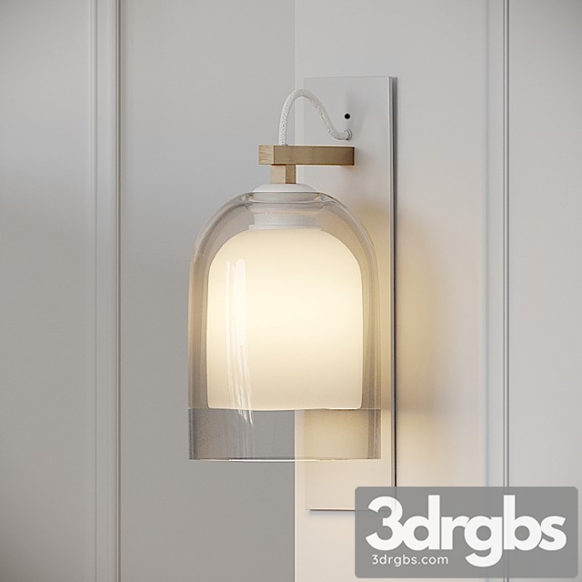 Articolo - wall sconce - black - brass - emerald