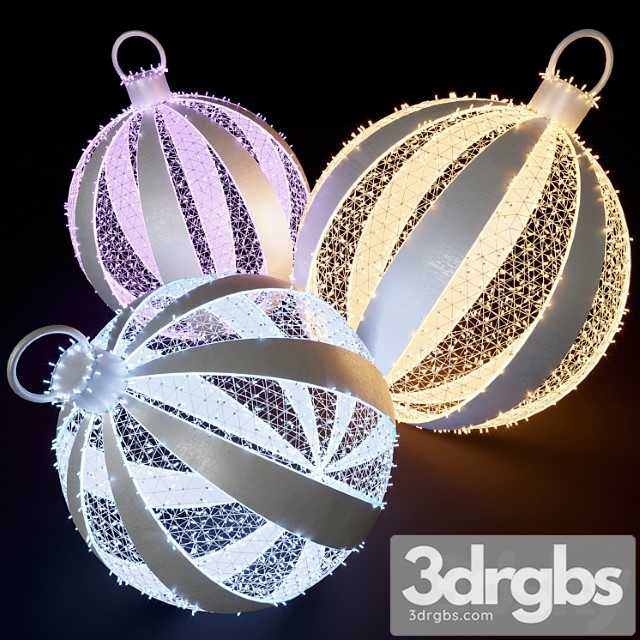 Christmas balls from garlands