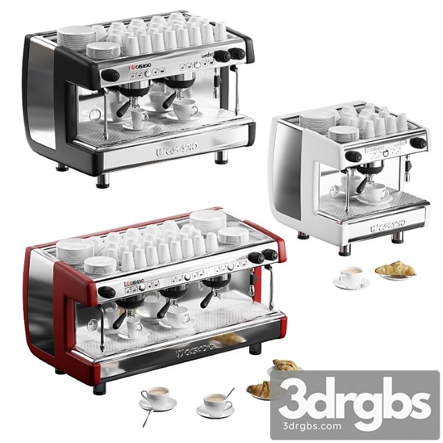 Casadio undici coffee machines with croissants. 3 models 2