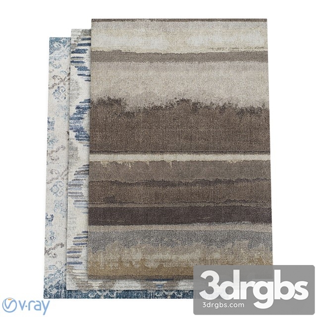 Dalyn antigua blue, linen and mocha rugs