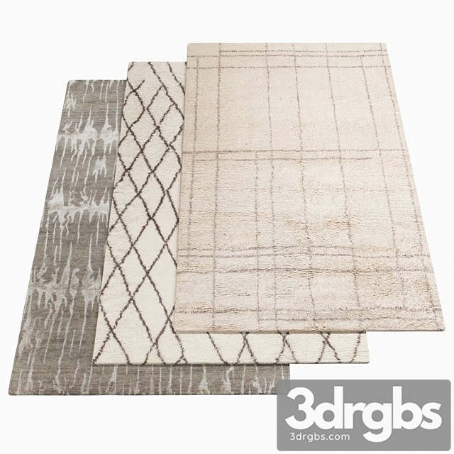 Textures Rug Three amini carpets - 1-41