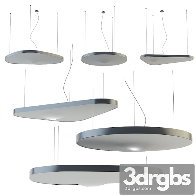 Led fabric pendant lamp pétale by luceplan design studio odile decq