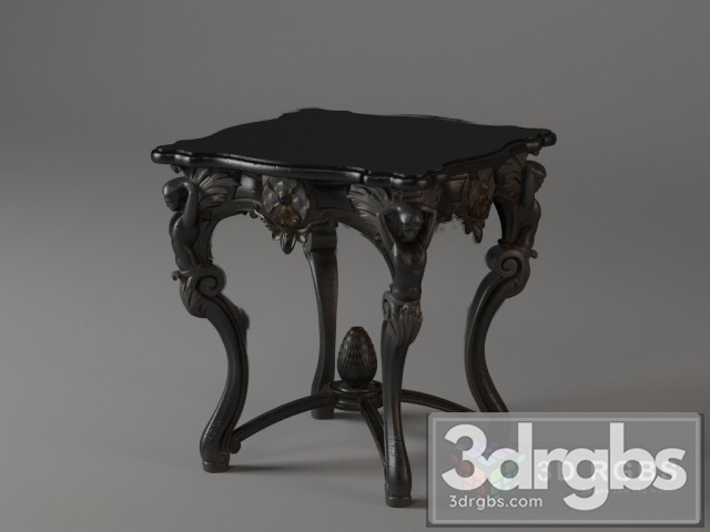 Classic Black Wood Table