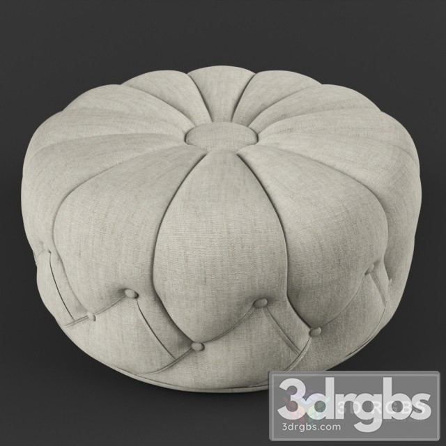 Round Tufted Pouf