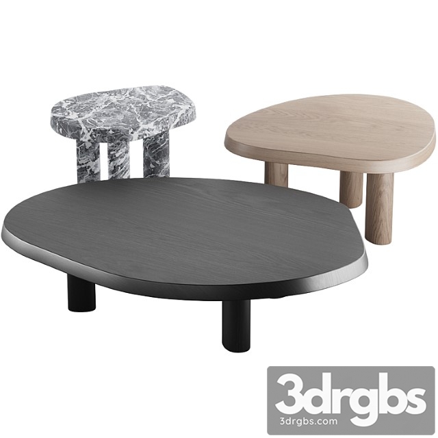 013 l series marble wood coffee table