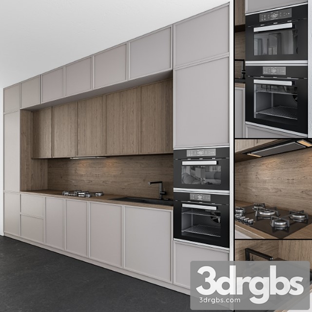 Kitchen Modern Gray And Wood 45