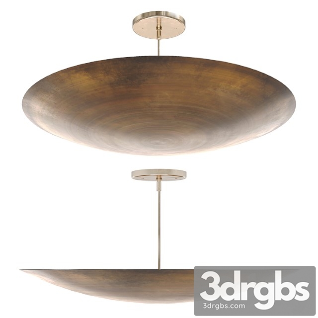 Large Alta Brass Dome Chandelier By Lawson Fenning