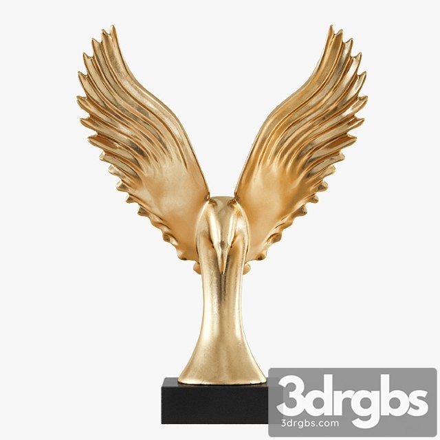 Figurine Gold Eagle Wing