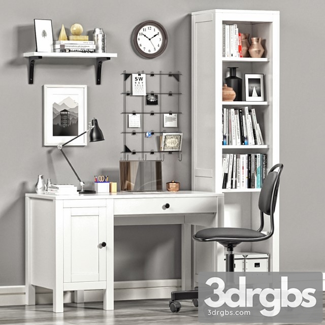Ikea hemnes workplace and bookcase 2