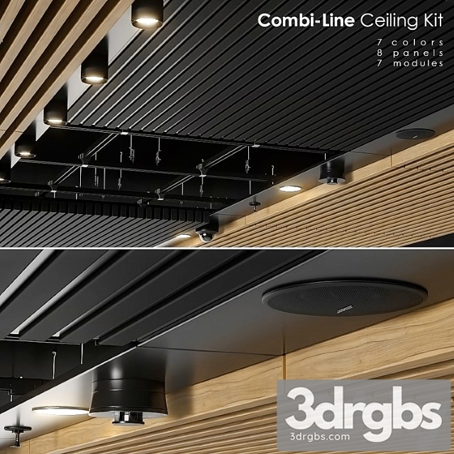 Combi-line ceiling kit