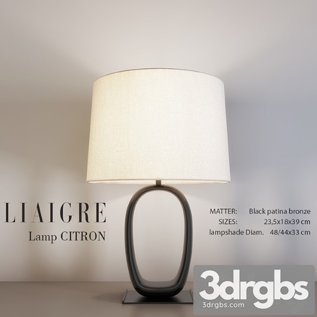 Liaigre citron table lamp