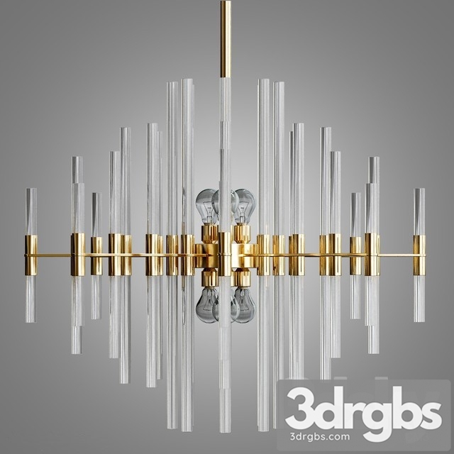 Galaxy Chandelier Aged Brass