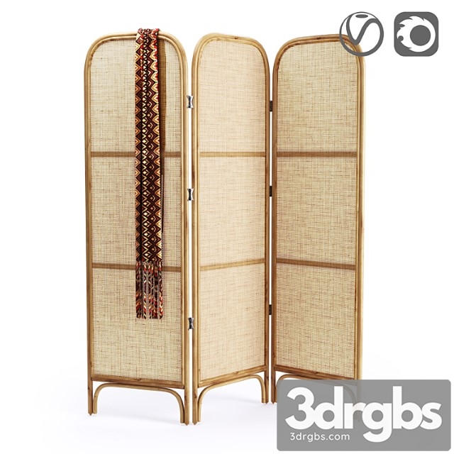 Rattan and wicker screen, masaya