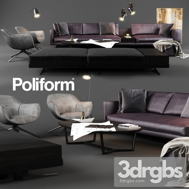 Poliform Sofa Set 01