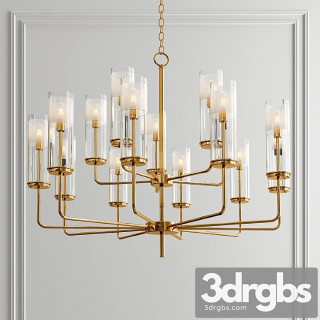 Hudson Valley Wentworth Brass Chandelier