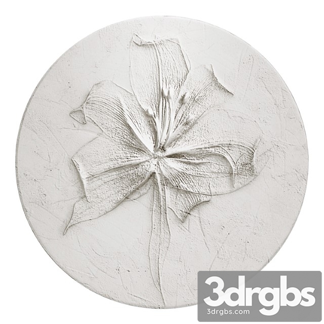 Flower Plaster Panel 142