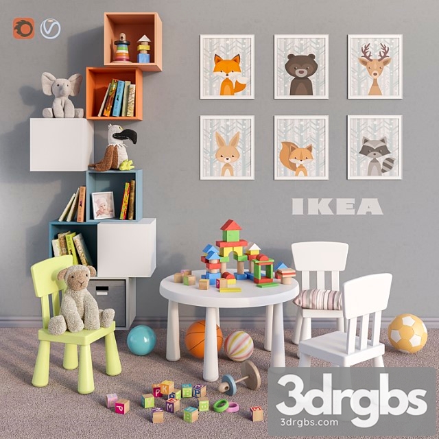 Ikea Furniture Accessories Decor and Toys Set 4