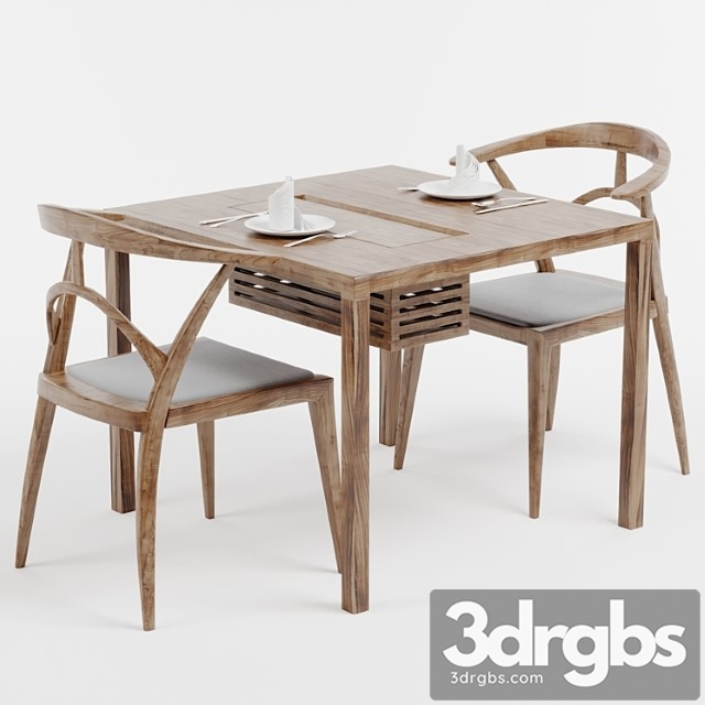 Dining chair and table 2