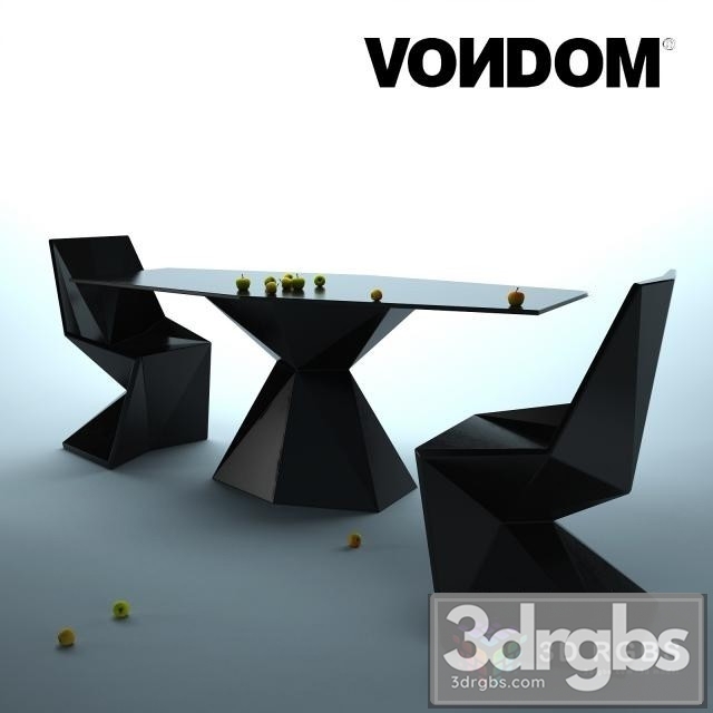 Vondom Vertex Table and Chair