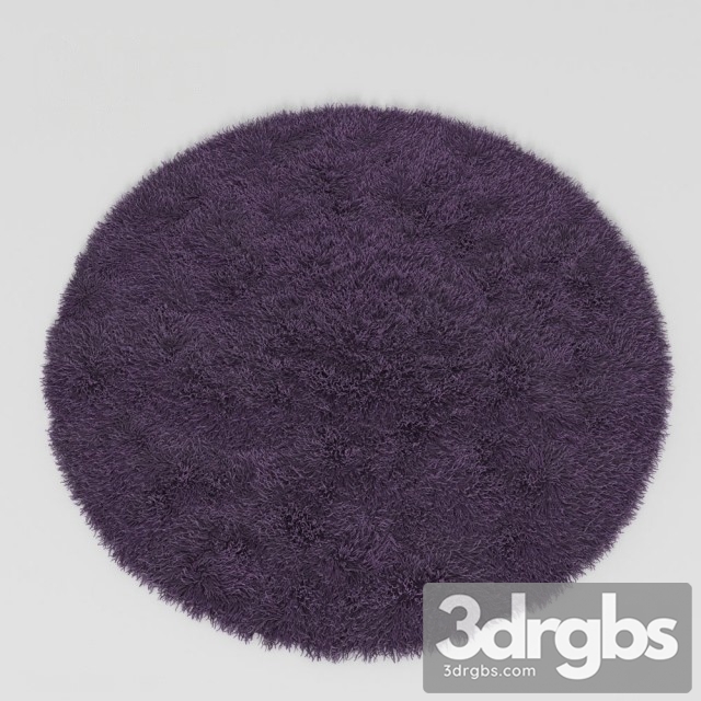 Round Fur Rug