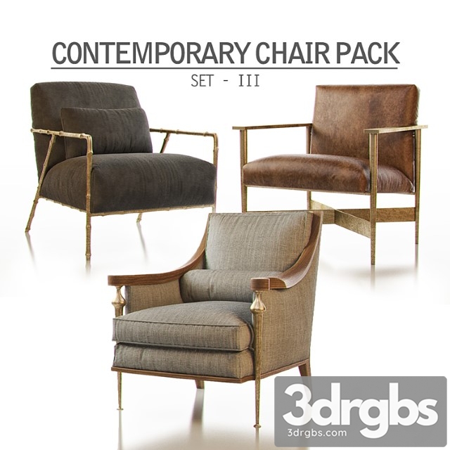 Contemporary chair pack - set iii