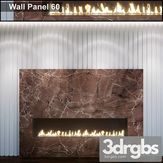 Wall panel 60. fireplace