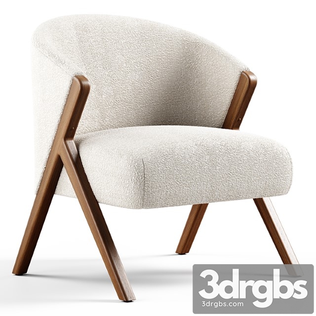 Zara Home The Armchair Upholstered in Boucle Fabric