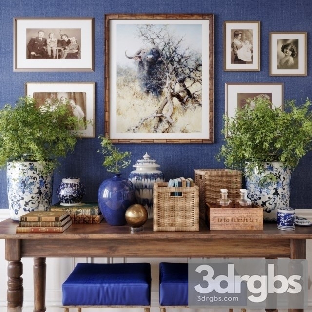 Decorative Set Blue