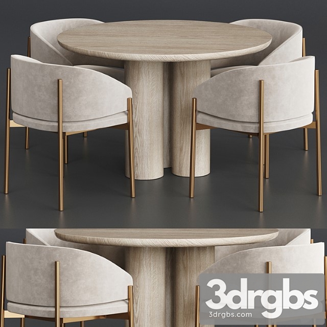 Porro Frank Anya Travertine Dining Table