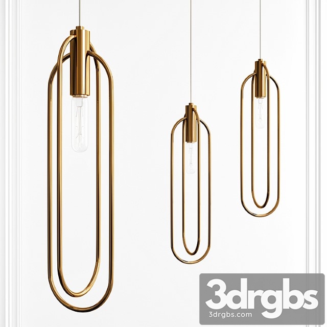 Brass tube hanger