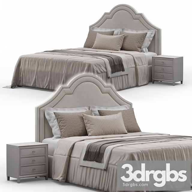 Queen madison crown headboard bed 1