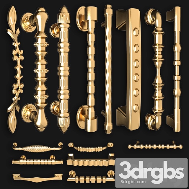 Collection of door knobs and handle-set 006