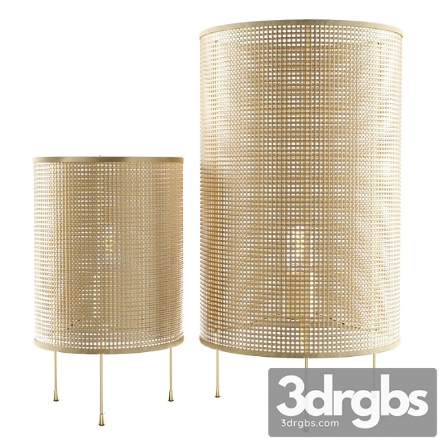 Zara home rattan lamp