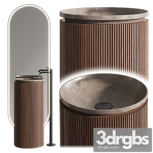 Inbani grate vanity unit set 8