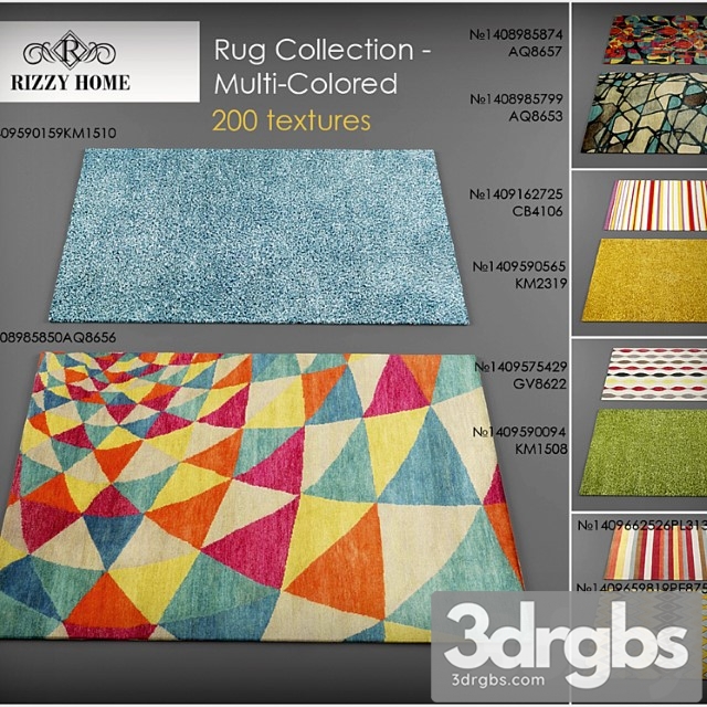 Rizzy Home Rugs Multi Colored