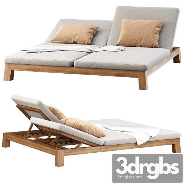 GIJS Double Sun Lounger by Piet Boon