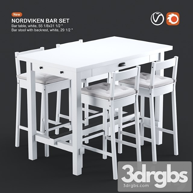 Ikea nordviken bar table and bar stool 2