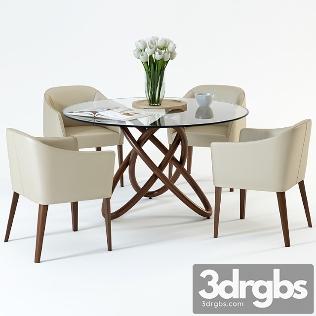 Scandinavian designs oleander dining table & lank chair 2