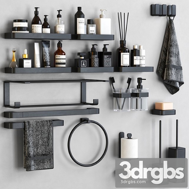 Outline bathroom accessories