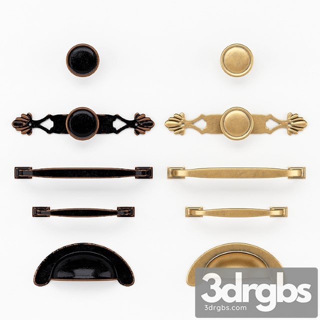 Door handles & knobs set 6 2