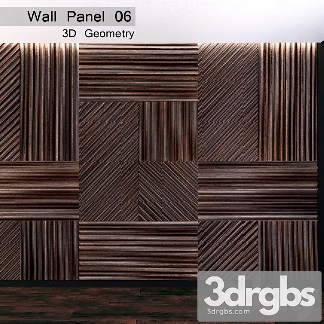 Wall panel 06. 3d geometry