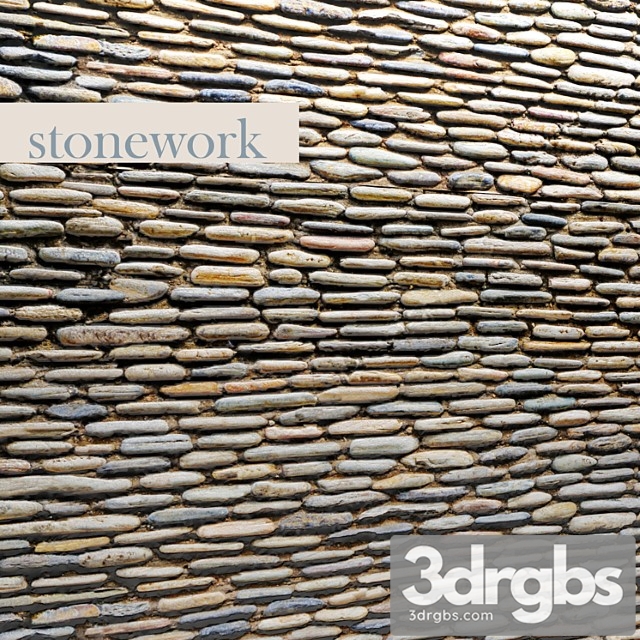 Stone Masonry Pebble Wall Pebbles Nautical Design Decor