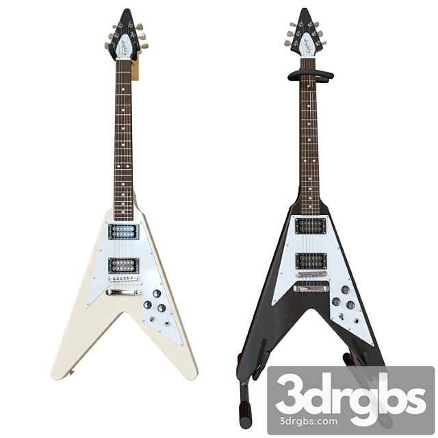 Elektrogitara Gibson Epiphone Flying V Style Black And Beige