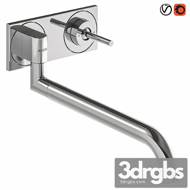 Axor Uno Single Lever Kitchen Mixer For Concealed Installation Wall Mounted