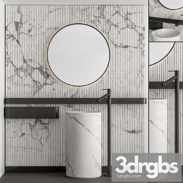 Bathroom Set Marble Wall Set 31