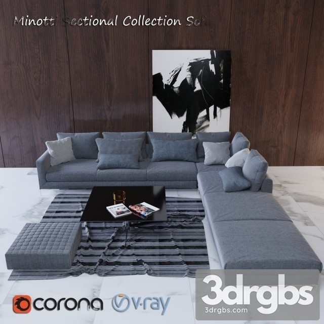 Minotti Sectional Collection Sofa 01