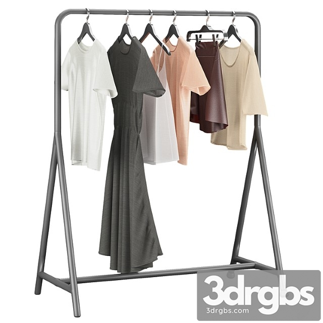 Ikea turbo clothes rack with clothes set