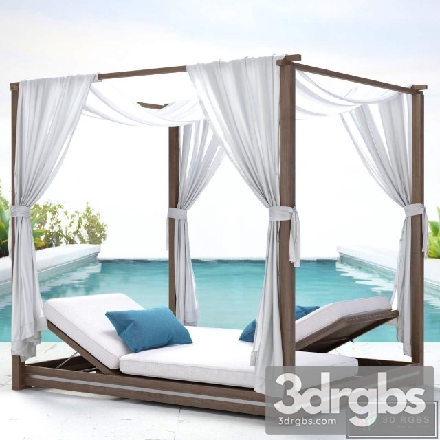 RH Malta Canopy Double Chaise