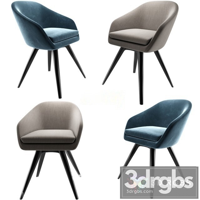 Aleria Upholstered Steel Swivel Chair