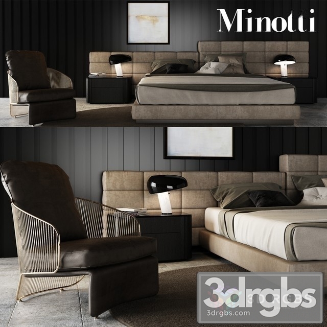 Minotti Bed Set 4